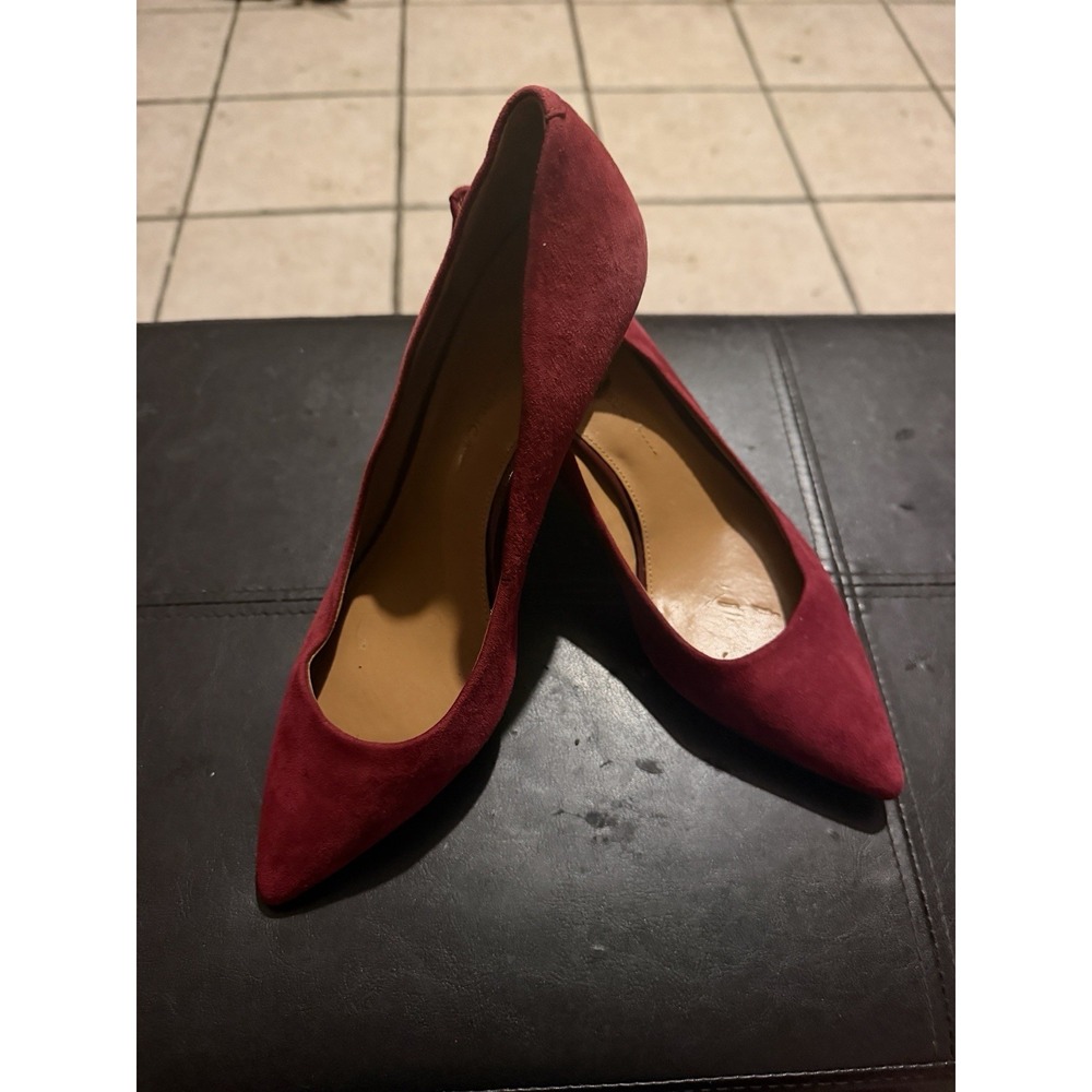 Banana Republic Suede Heels, Maroon/Red Size 8.5